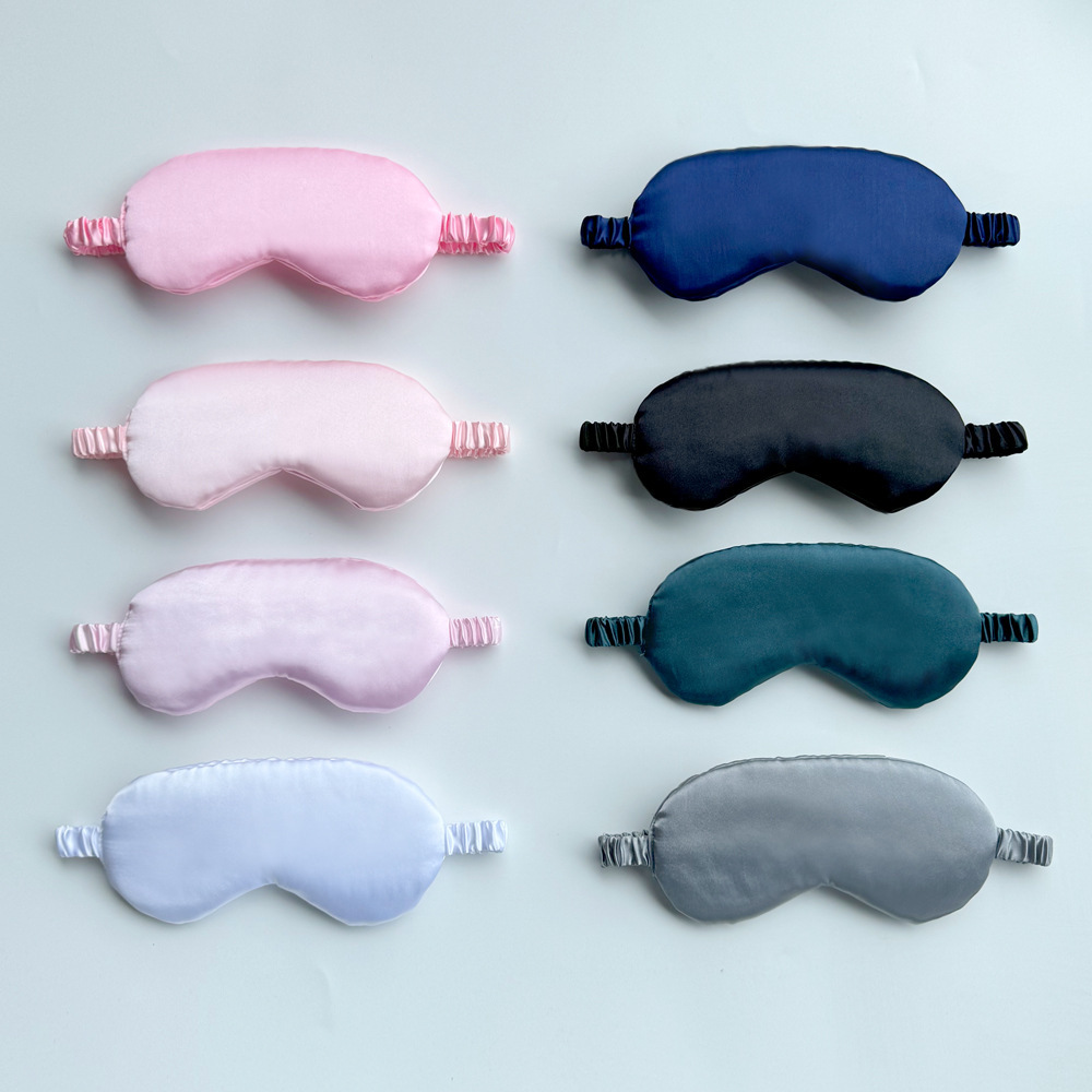 新款翻边色丁 眼罩 睡眠航空睡觉遮光眼罩不压眼 眼罩工厂现货批