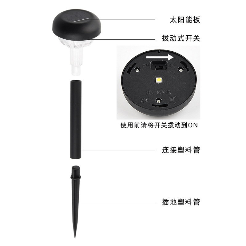 The new solar polycrystalline silicon garden landscape lights and outdoor waterproof LED lawn ground plug lights of the factory in 2022 Application Scenario
