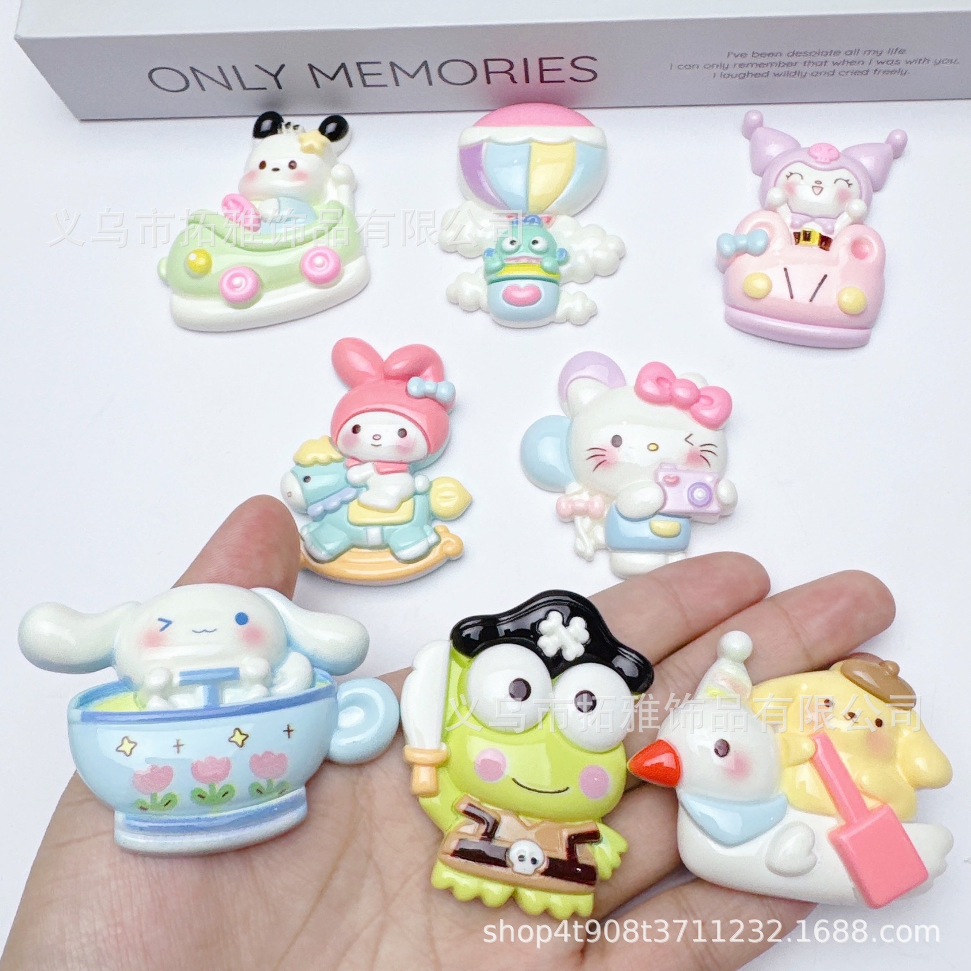 大卡 卡通美美猫咪树脂配件diy发饰头绳冰箱贴钥匙扣水杯鞋扣材料产品图