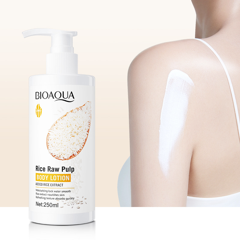 All-english BIOAQUA Rice puree Body Lotion, body lotion, cross-border export wholesale exclusively for foreign trade details Picture