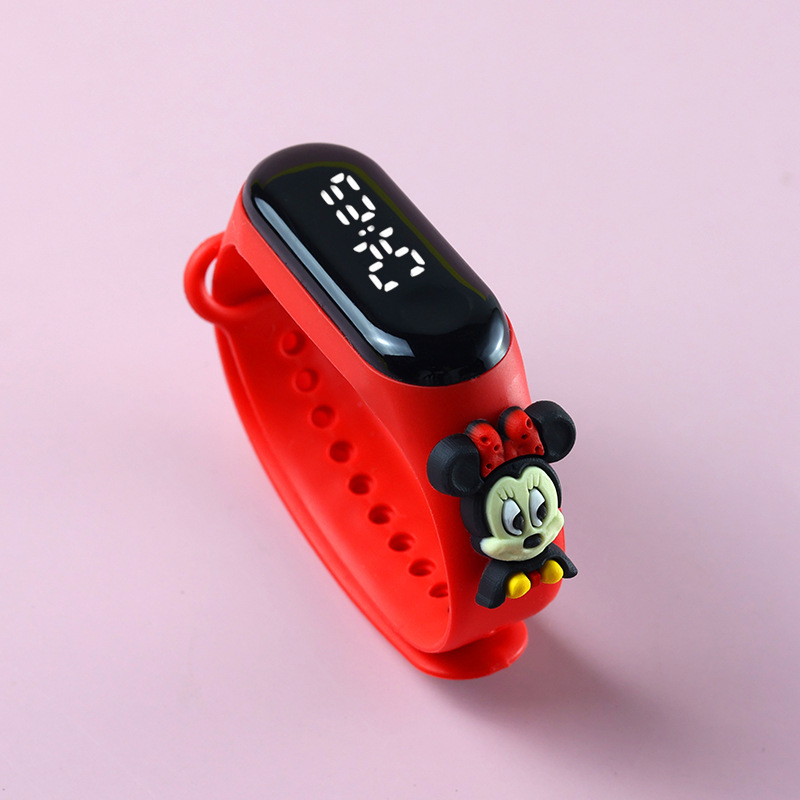 Foreign trade Douyin M3 waterproof children's doll Cartoon for primary school boys and girls sports touch screen LED electronic wristband watch Specification image