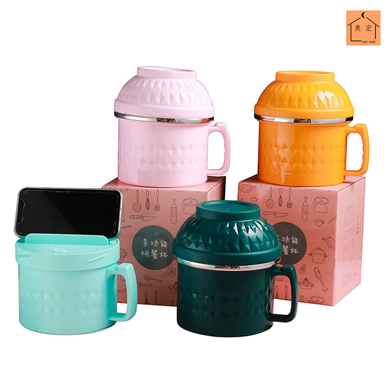Aohong Stainless Steel Lunch Box Canteen Rice Pot Office Workers Convenient To Carry College Students Lunch Box Thermal Insulation Fast Food Cup Item Picture