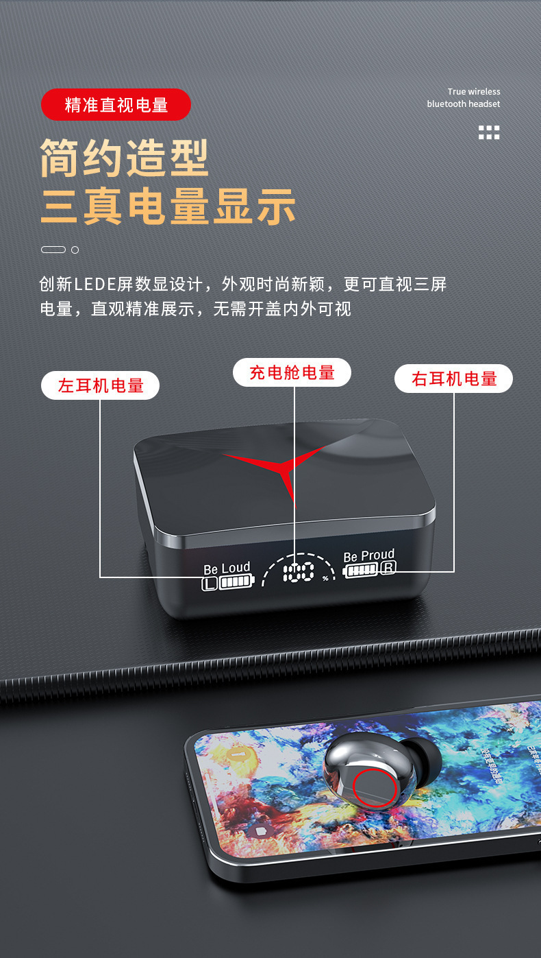 跨境专供M10蓝牙耳机超长续航TWS大电量电竞游戏低延迟耳机源头工详情6