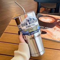 Cross-border explosive 30oz Ice Bully Cup Stainless steel ice cup cold summer coffee car thickened cup