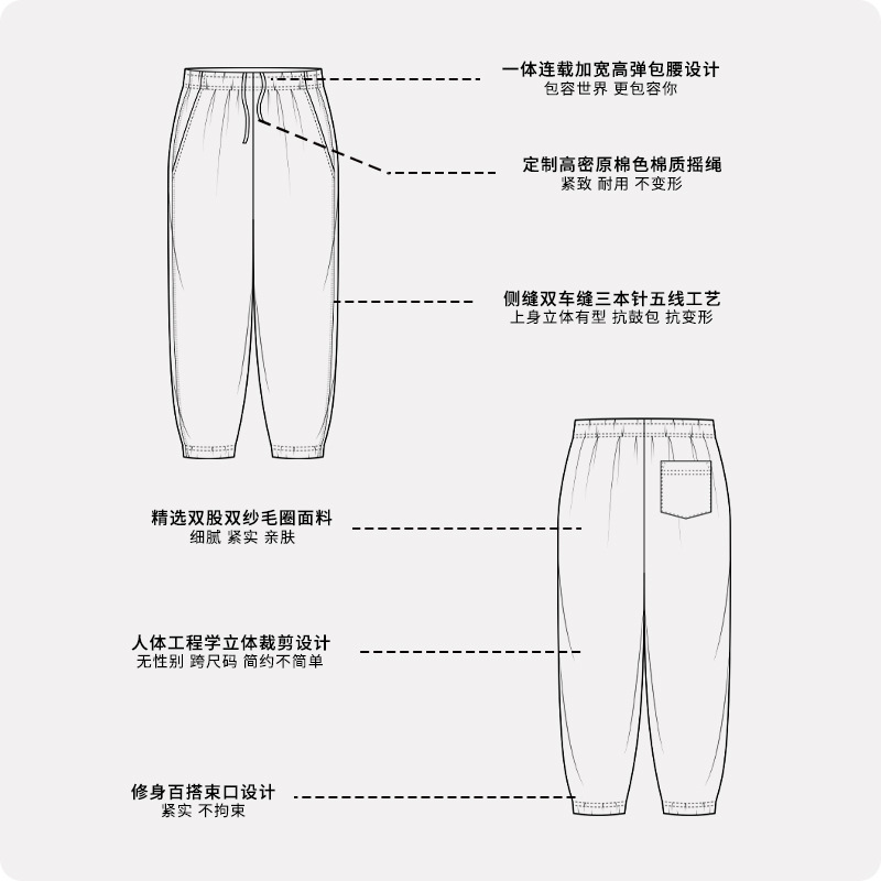 加薄绒牛仔裤女直筒/男裤男士宽松休闲/骑行服/云朵打底裤/卫裤男士早秋款细节图