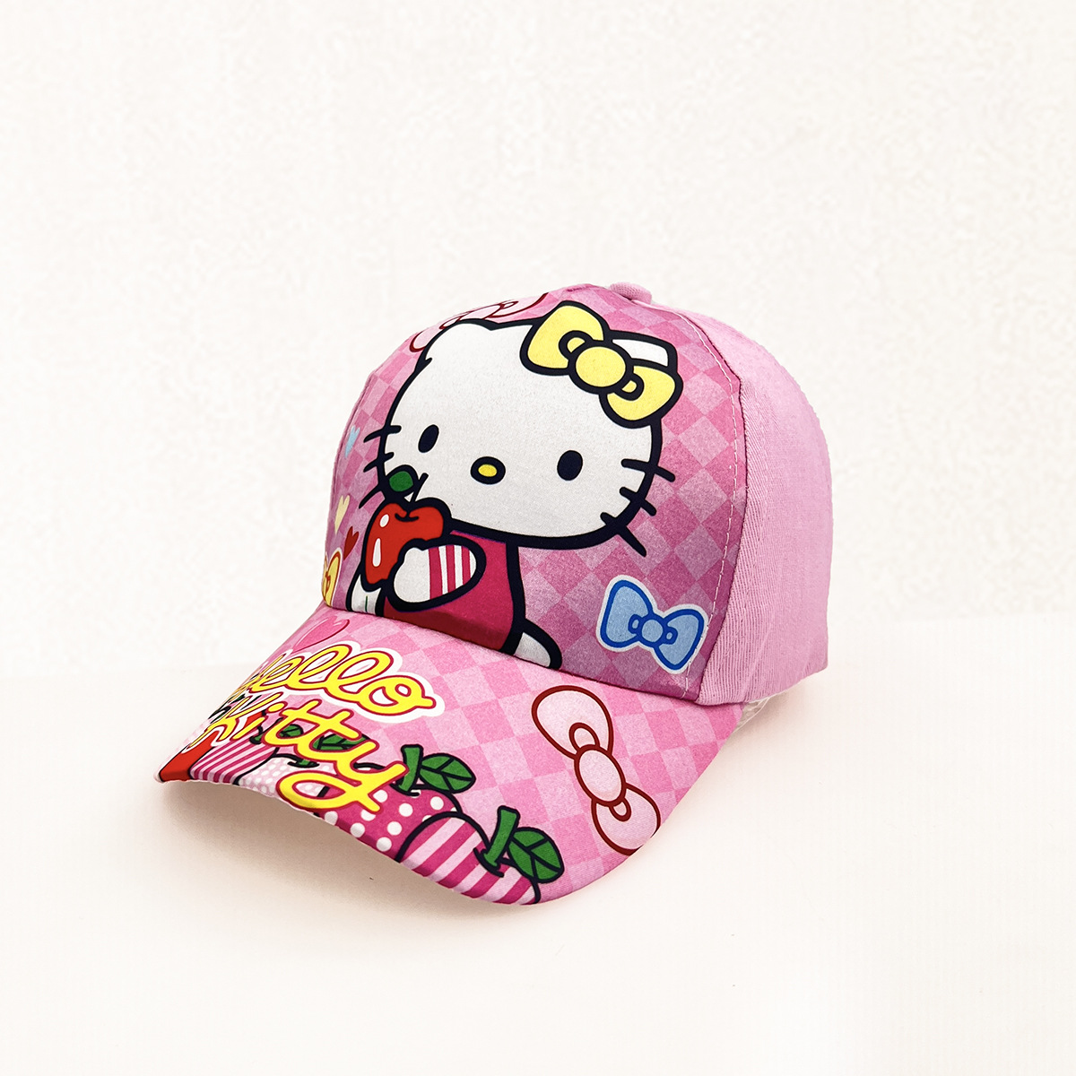 European Sanrio Kids Baseball Cap Boys And Girls Anime Cartoon Cap Kt Cat Kulomi Cute Visor Hat details Picture