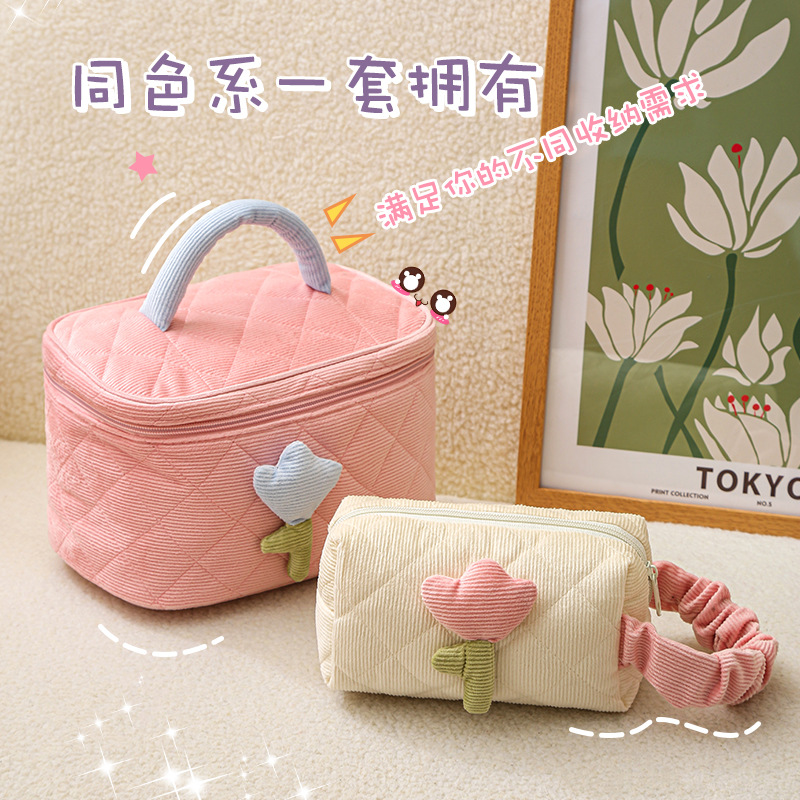 跨境灯芯绒化/ins郁金香细节图