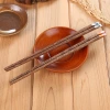 Chicken wing extra-long hot pot noodle chopsticks 10 pairs, single, double, five pairs, unpainted wooden household redwood nail serving chopsticks custom-made Specification image