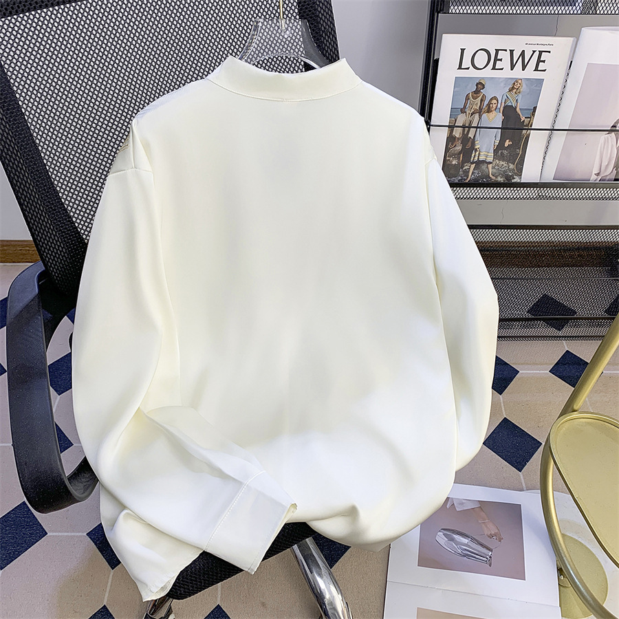 New Chinese-style men's clothing with crane embroidery, retro and high-end feel, Chinese-style stand-up collar casual long-sleeved Tang suit shirt, Chinese trend Application Scenario