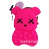 New cartoon silicone bags, loose change crossbody bags, cute boys and girls, educational toy bags, cross-border children's bags wholesale Item Picture