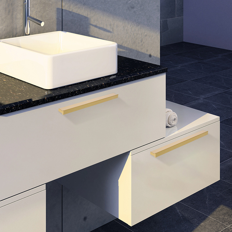 Modern Simple Solid Handle Black Cabinet Door Closet Handle Closet Small Handle Closet Body Long Handle Application Scenario