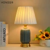 Cross-border exclusive ceramic table lamps, American Nordic style living room side table decoration, new Chinese style imperial LED energy-saving lamps Application Scenario