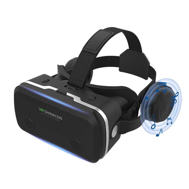 跨境千幻魔镜耳机版vr眼镜 新款手机专用一体游戏机3d眼镜头戴vr图