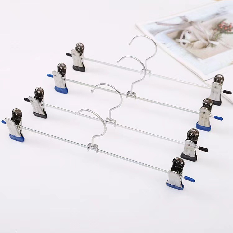 Metal dip adhesive pant clip iron pant rack air drying non-slip pant clip iron fashion pant hang clothing store display pant clip