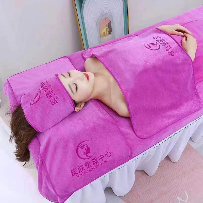 Free logo skin management towels for beauty salons, large bath towel skirts, no shedding, high-end pic 10
