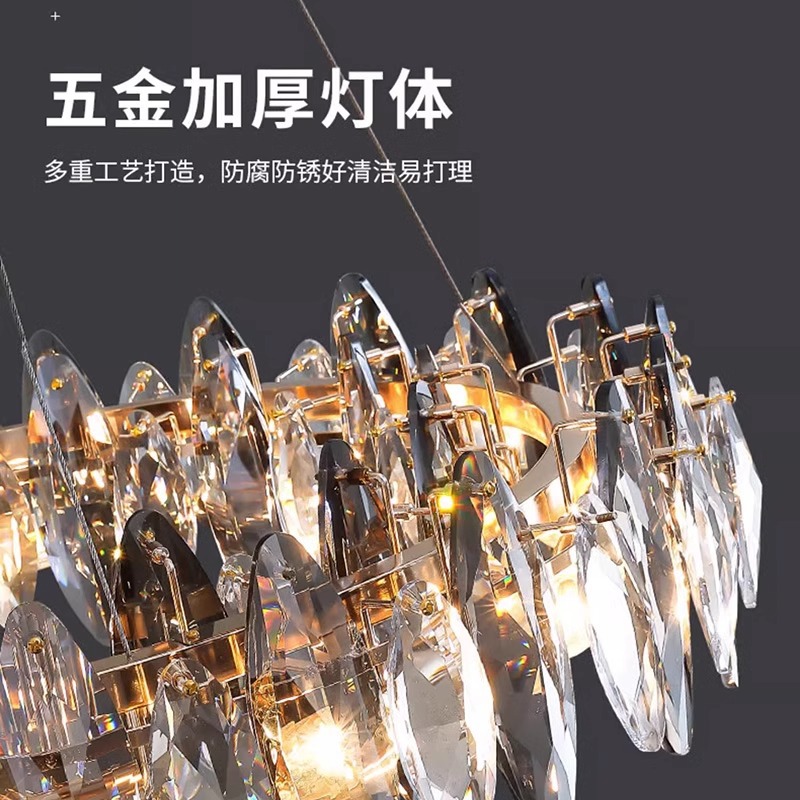Crystal chandelier, living room light, light luxury, main light, modern, simple and elegant, dining room and bedroom main light, designer creative lighting fixtures Application Scenario