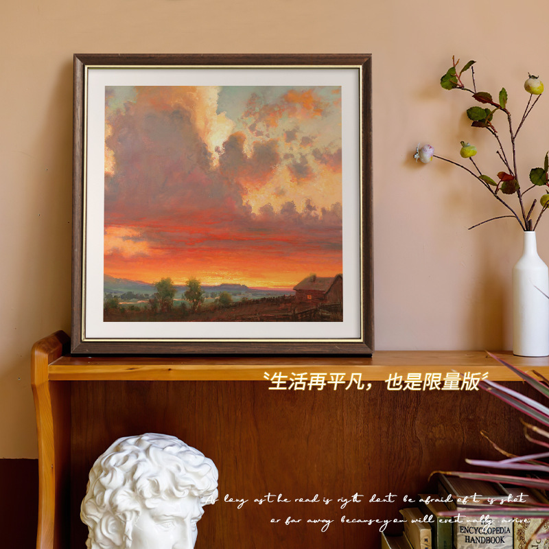 装饰画/浮雕画/墙画/挂画美式/玄关墙画细节图