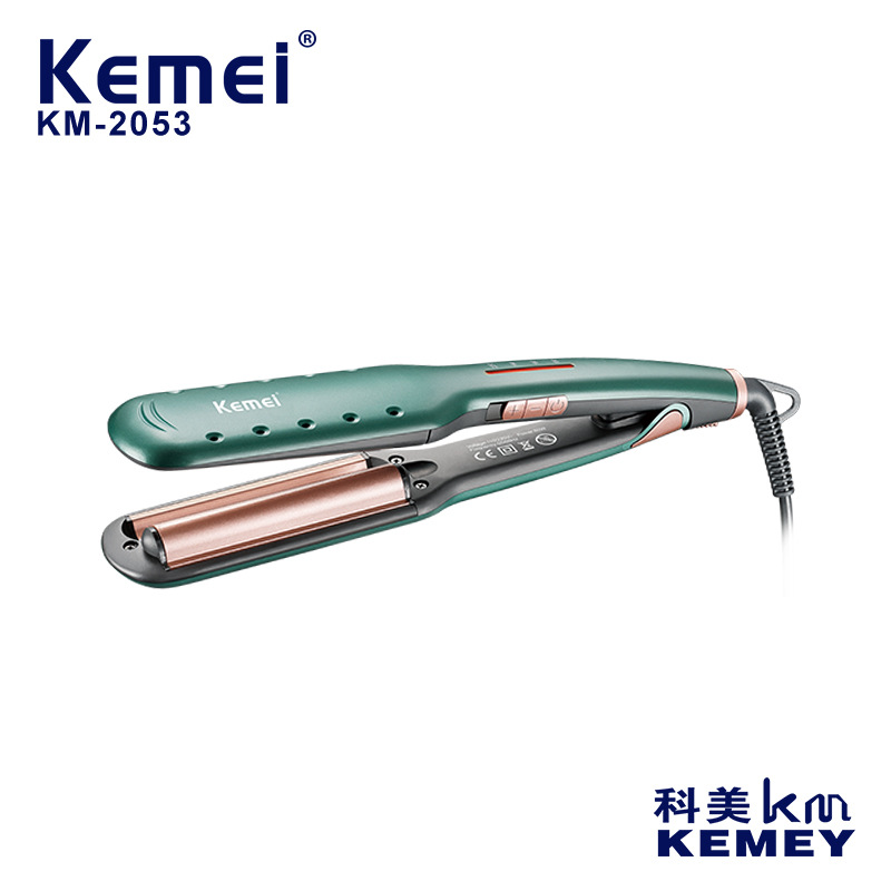 科美/KEMEI新款恒温护发卷发器速热大功率高颜值高温防烫卷发棒KM-2053