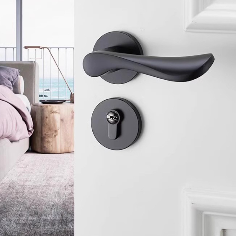 Frameless invisible door, solid wood composite room bedroom door, door and wall integrated concealed sliding anti-theft invisible door Application Scenario