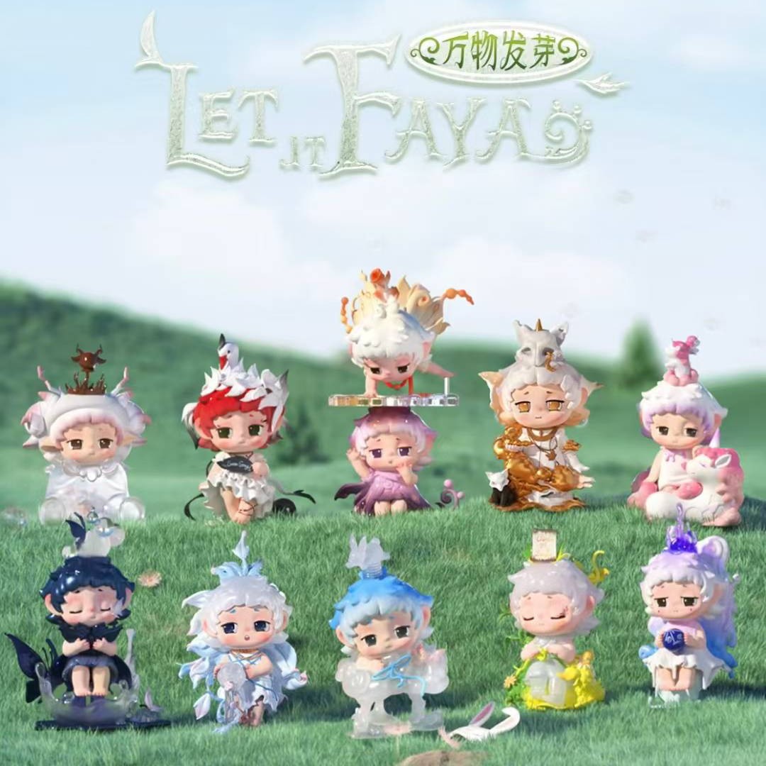 Heyone新品黑玩FAYA万物发芽盲盒公仔潮玩手办2025生日礼物摆件创意潮流玩具