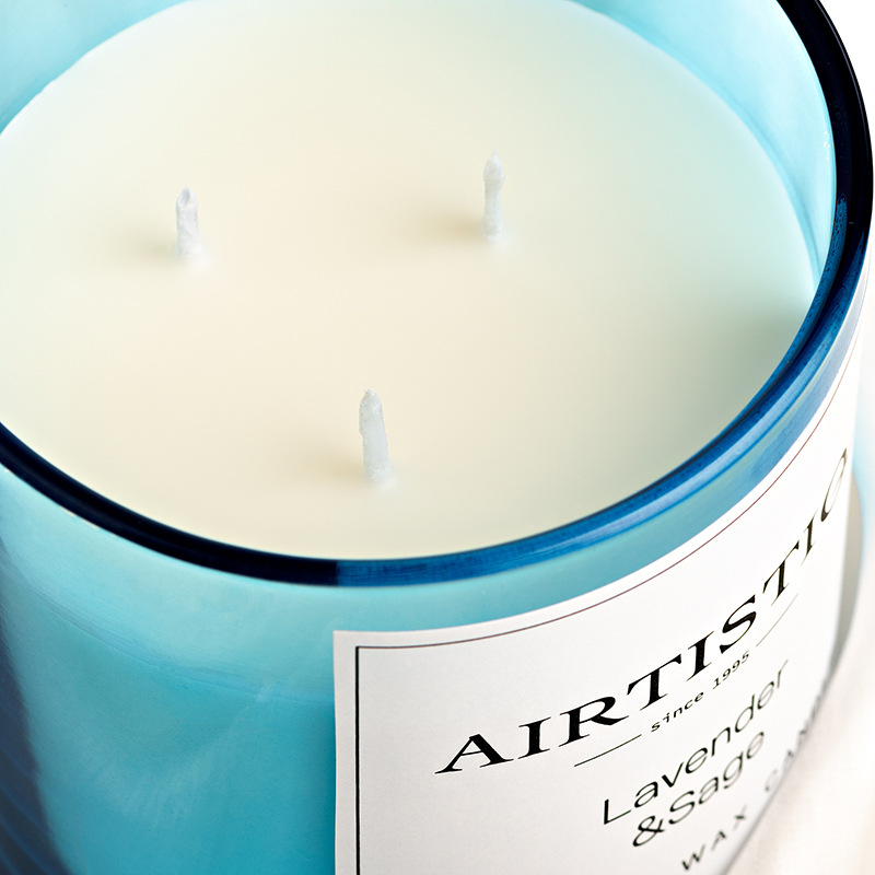 定制三灯芯香薰蜡烛伴手礼室内无烟香氛礼盒大豆蜡香味蜡烛杯摆件详情图3