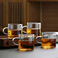 加厚耐热高硼硅玻璃小杯子带手把花茶杯品茗茶杯功夫茶具配件玻璃杯图