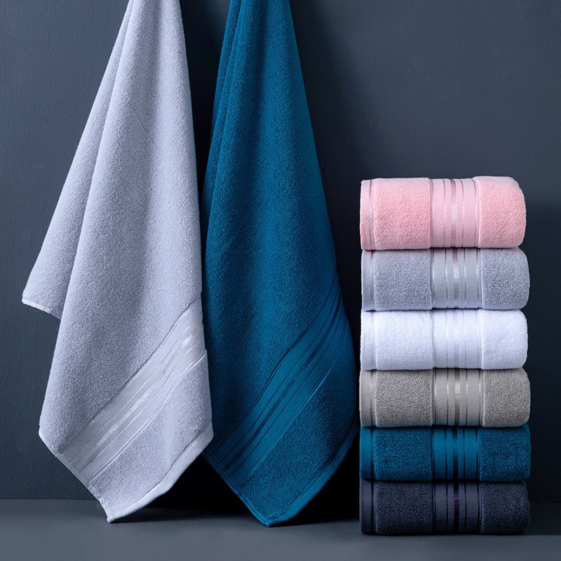 毛巾洗脸用纯棉浴巾成人提花酒店家用运动健身美容院套装详情图3