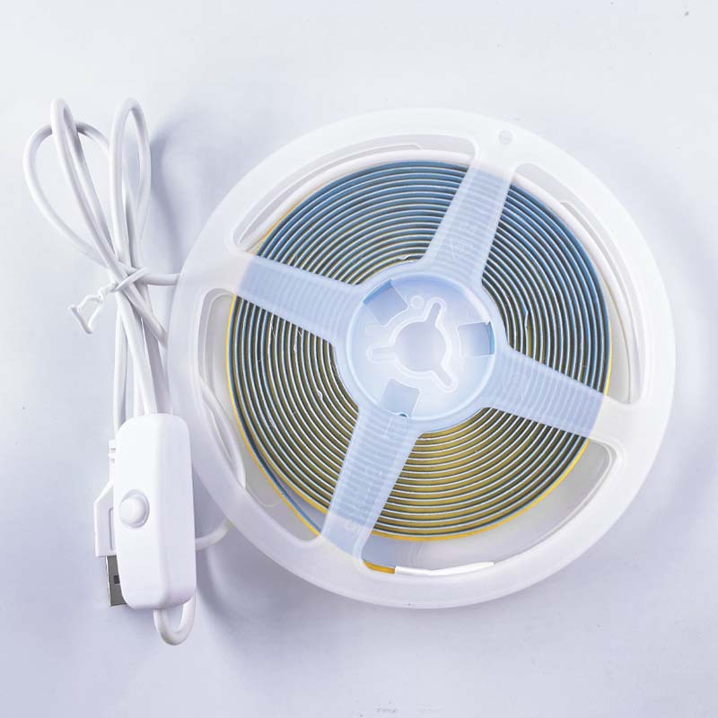 cob灯带5V usb自粘软灯带触摸开关套装柔性灯条led灯条氛围背景