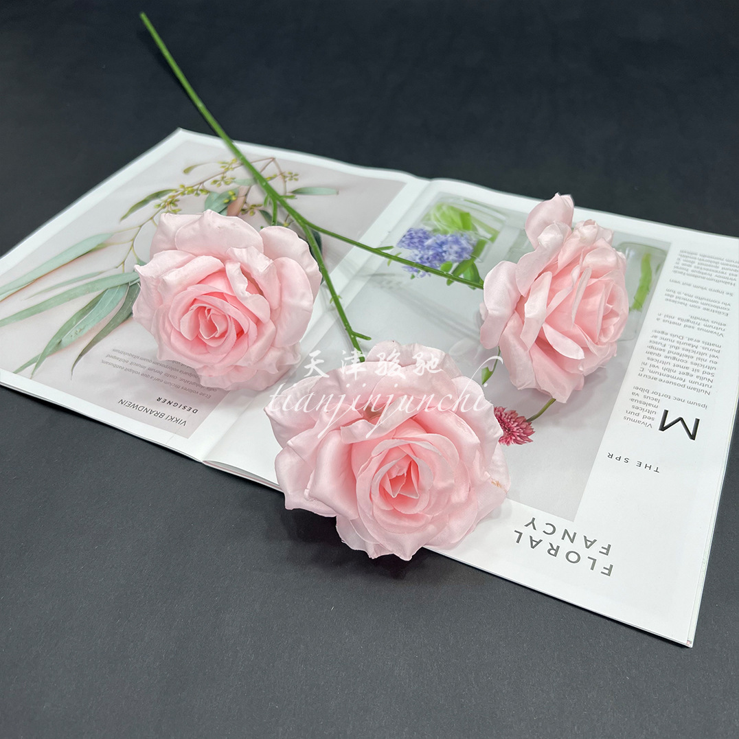 Simulation 3-diamond rose simulation flower wedding hall decoration artificial flower wall waterfall rose peripheral props Application Scenario