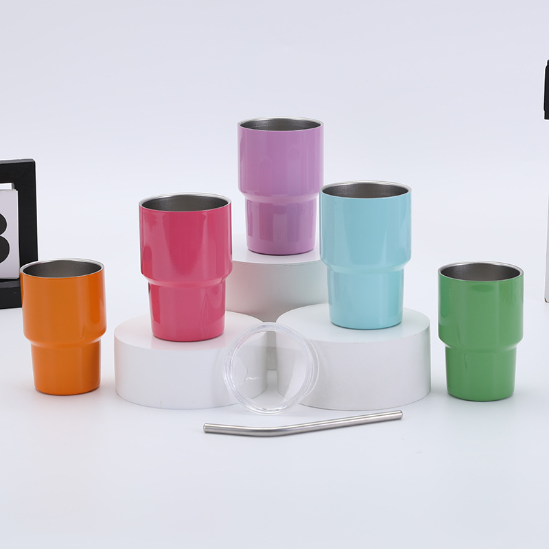 3OZ, 5oz, 7oz car cups, ice cube cups, portable mini pocket straw cups, heat and cold preservation small wine cups
