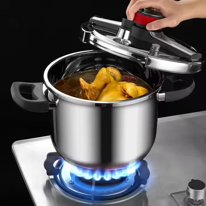 304 Stainless Steel Explosion-Proof Pressure Cooker Household Gas Cooker Induction Cooker General Uncoated Large Capacity Pressure Cooker Specification drawing