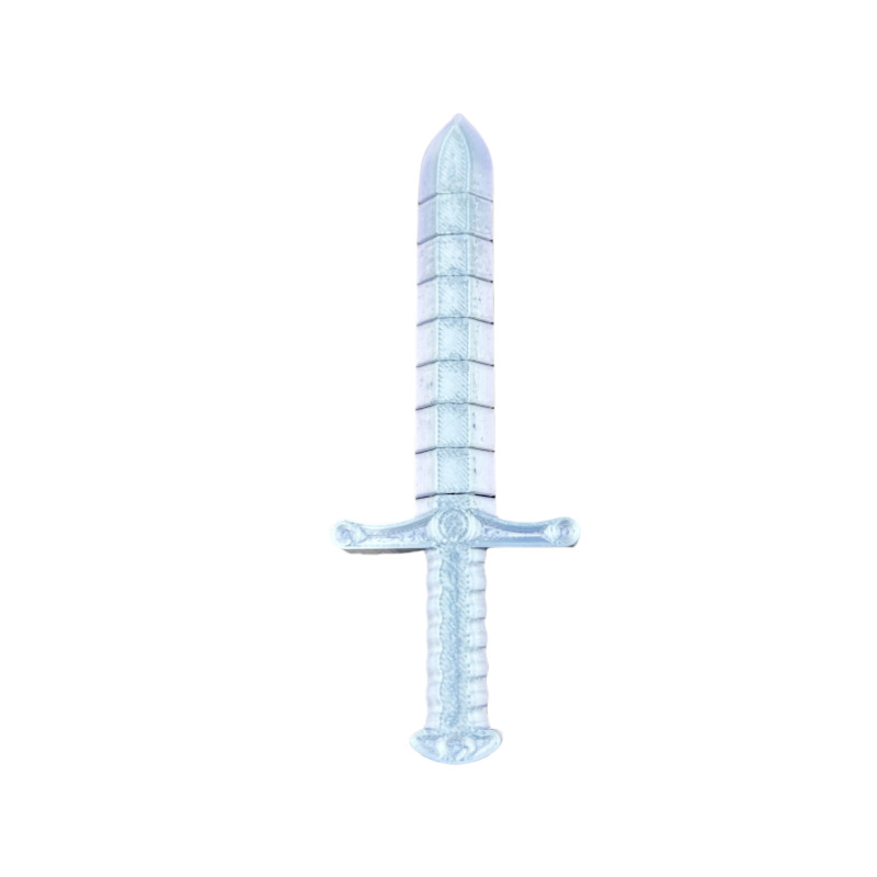 Cross-border 3d printed sword whip creative sword, flexible and deformable fun toy model, stretchable lock sword Application Scenario