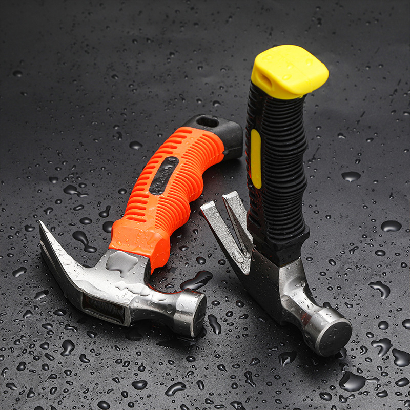 Custom New Mini Hammer Claw Hammer Car Spare Multi-Function Tool Hammer Source Manufacturers Wholesale Escape Hammer Specification drawing