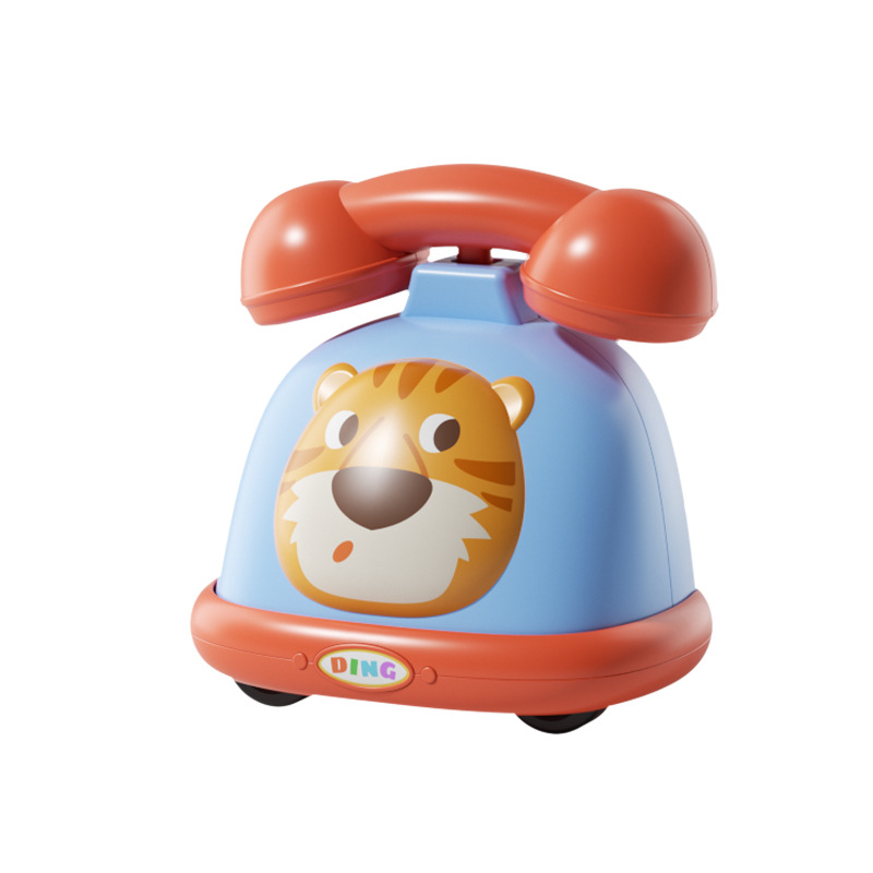 Children's cute pet phone, rebound inertial engineering vehicle, excavator, toy car, boys' and girls' educational toy car wholesale Item Picture