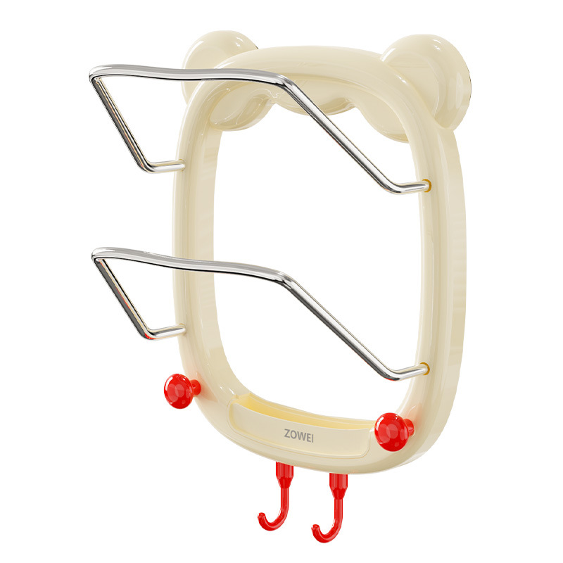 Non-drilling kitchen storage rack, double-layer pot lid rack, suction cup type multi-functional household storage rack, cutting board rack, multi-layer anvil Item Picture