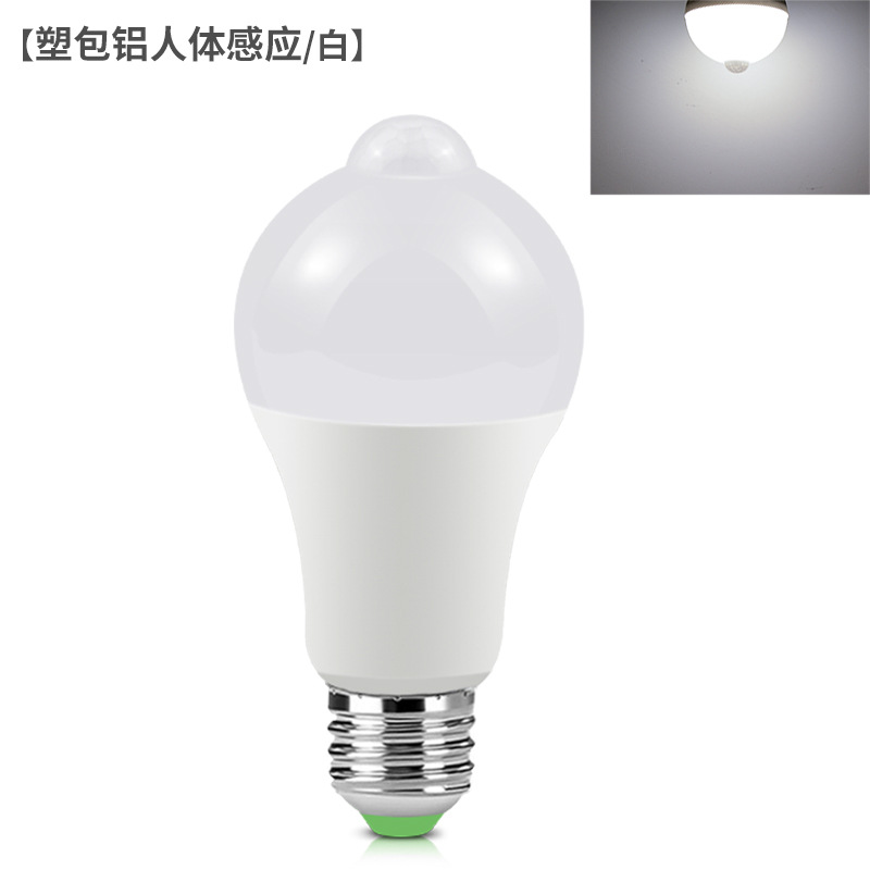 In-stock led bulbs, corridor and corridor human body sensor bulbs, plastic-coated aluminum infrared sensor E27 bulbs Application Scenario
