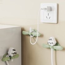 Simple kitchen wire winder household wire trimmer plug hook fixer winding clip power cord finishing
