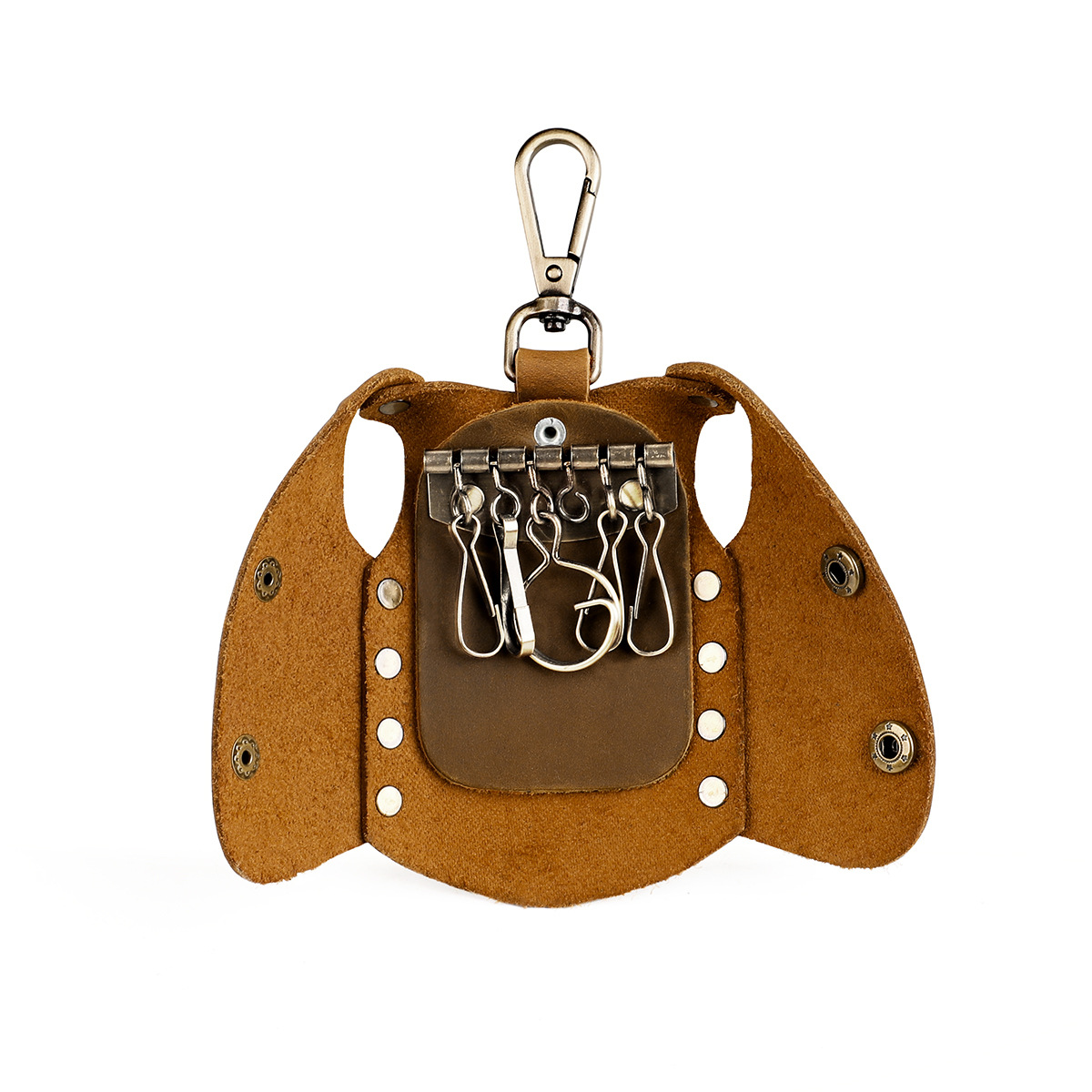 Leather Key Case Pure Handmade First Layer Cowhide Key Case Manufacturers Own Can Be Personalized Hand Item Picture