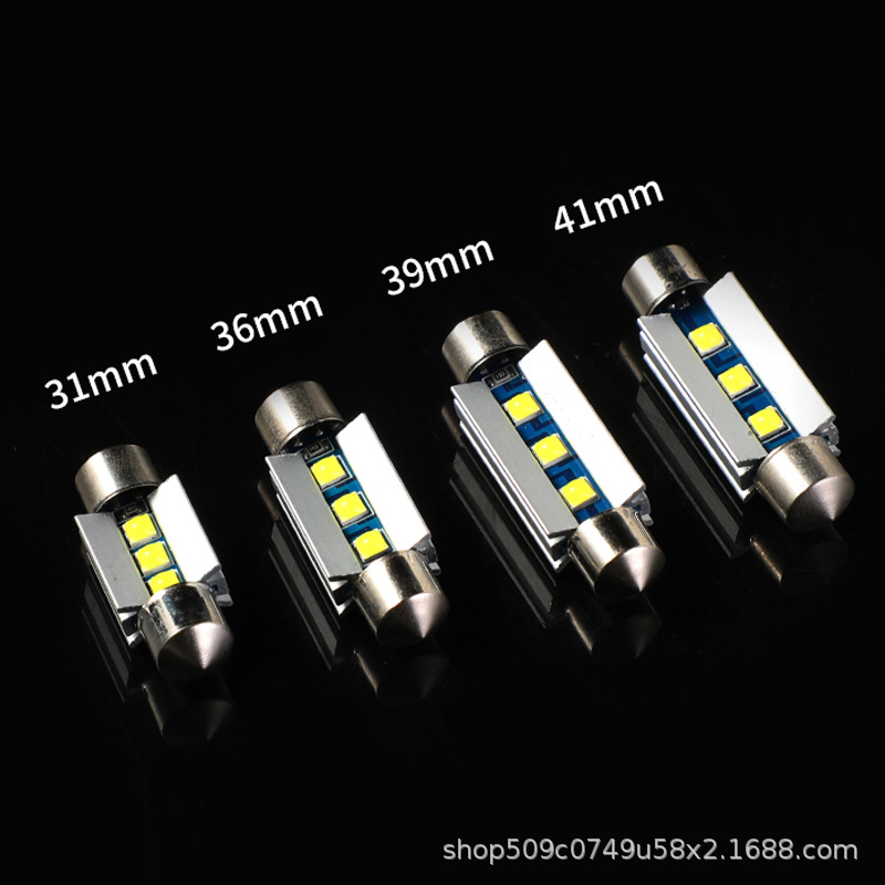 Wheat Dual-Tip 3Smd-3030 Led Car Reading Light Focus Good Super Decoding Match 99% Of The Market details Picture