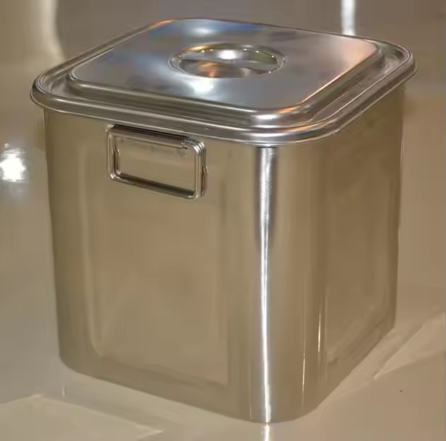 Rice Bucket 10 Kg 50 Kg 20 Kg Surface Bucket 10 Kg Square Household Rice Cylinder 30 Thickened Stainless Steel Rice Storage Box details Picture