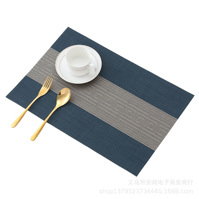 新中式环保特斯林餐垫日式餐垫PVC隔热垫餐桌垫碗垫西餐垫详情图5