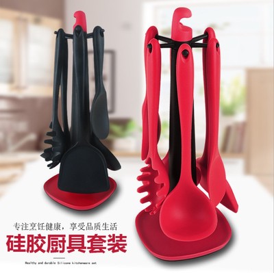 Silicone spatula, non-stick spatula, special spatula for stir-frying, high-temperature resistant spatula, ladle spatula, household kitchenware details Picture