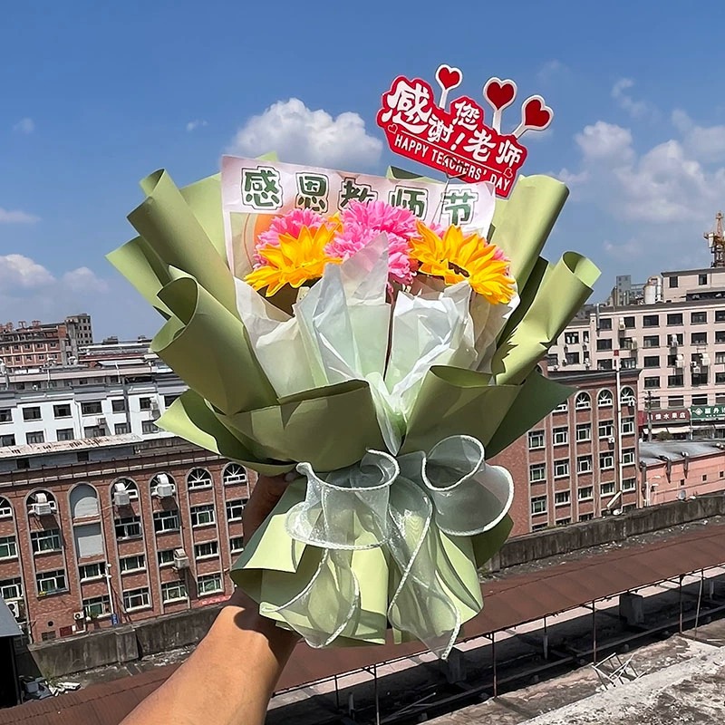 韩风包装纸/鲜花包装纸/韩素纸包装纸/塑料包花纸材料/书法产品图