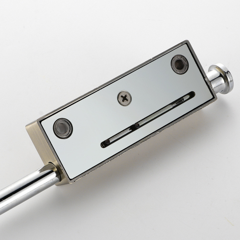 Cerradura de tornillo de aleación de zinc minimalista cerradura de tornillo de seguridad de montaje frontal cerradura de puerta con llave con deducción rotativa Specification image