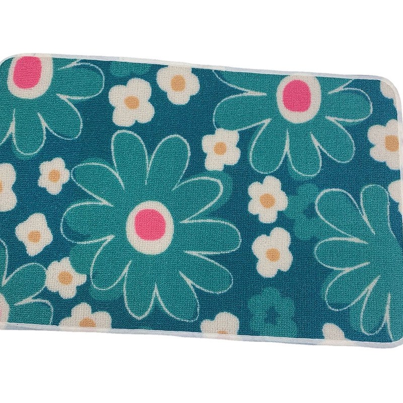 Factory direct sales of cross-border anti-slip MATS, floor MATS, water-absorbing polypropylene printed bathroom floor MATS, washable carpets wholesale Item Picture