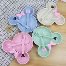A three-piece set of children's bowls and plates Application Scenario