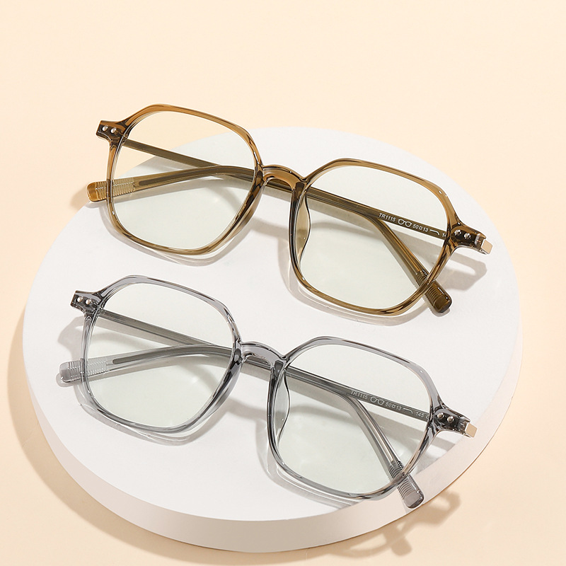 个性不规则眼镜框TR新款多边形装饰镜1115近视眼镜架防蓝光平光镜详情图1