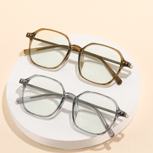个性不规则眼镜框TR新款多边形装饰镜1115近视眼镜架防蓝光平光镜