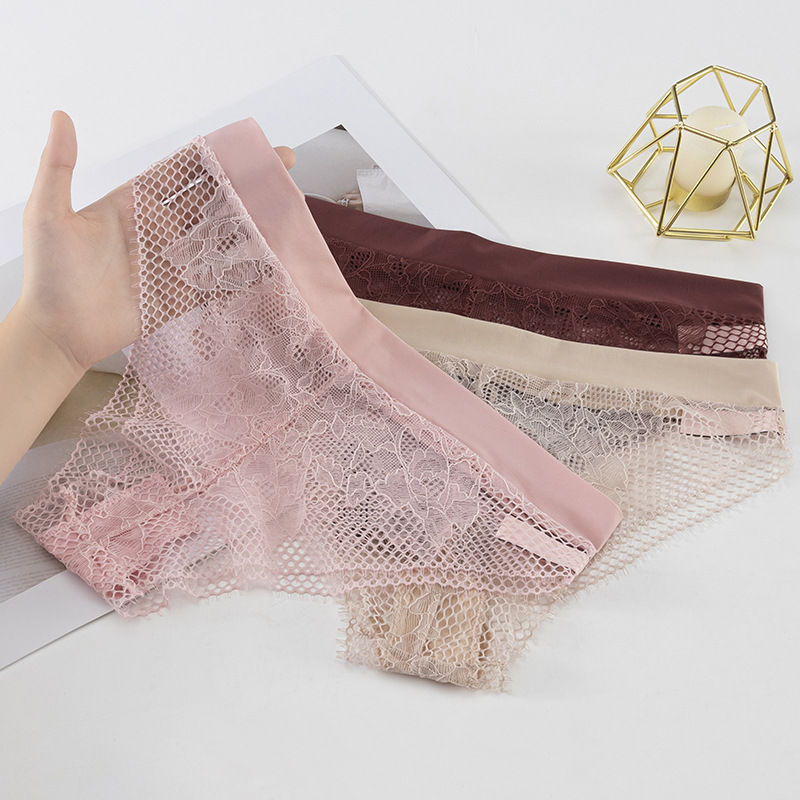 New Sexy Sexy Lace Thong Underwear Ladies Low Waist Comfortable T Pants Women Invisible Temptation Briefs Women details Picture