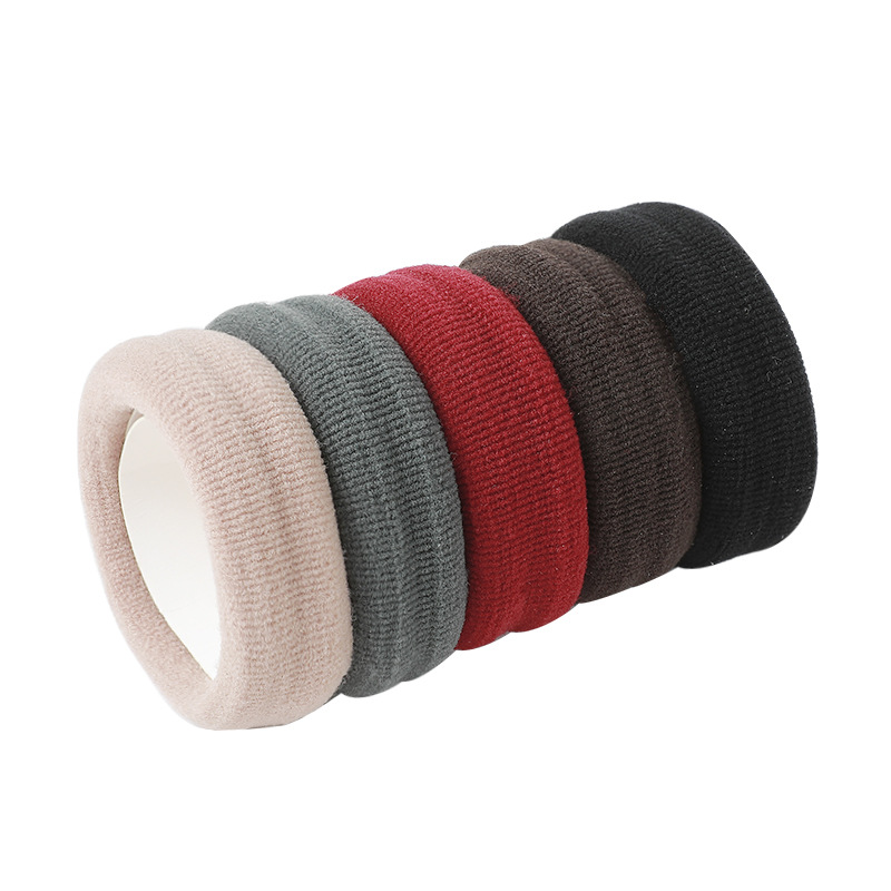 Thick hair tie, high ponytail, seamless hair bun, seamless wide rubber band, high elastic hair tie